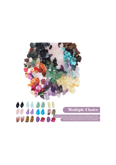 Qingmipy 15 Izgarlı Kristal Takı Yapım Seti - Elastik Tel, Kanca Ve Aletler İle Bileklik, Kolye Ve Küpe Yapımı