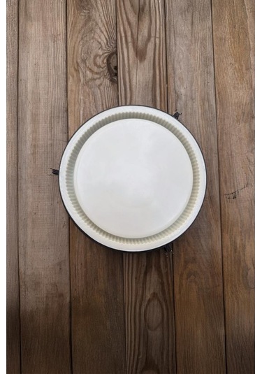 Fanny 3 Tırtıklı Kasnaklı Silikon Kap Kalıbı Beyaz