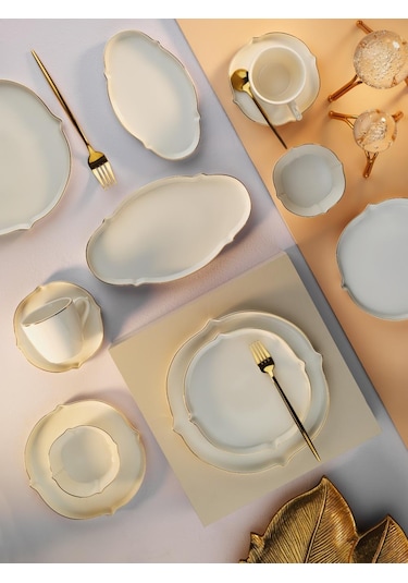 Aryıldız Ar249055 Sc Lavinia Gold Kahvaltı Takımı 32 Parça Altın