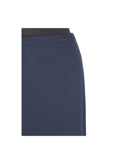 Hesna Kadın Buğra Astarlı Çan Kesim Lacivert Etek Lacivert