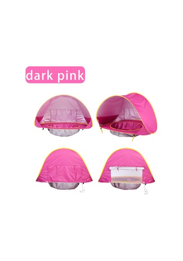 Bebek Havuzlu Plaj Çadırı, 50+ Upf Uv Korumalı Su Geçirmez Çocuk Çadırı Pembe