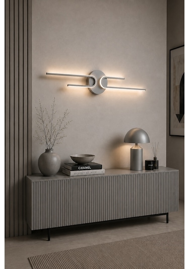 Mino Modern Led Duvar Apliği Günışığı Gri