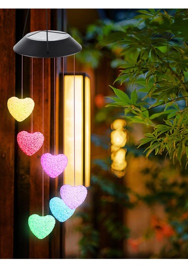 Greentech Güneş Enerjili Renk Geçişli Kristal Kalp Aydınlatma / Gt-sl40 Pil : Ni-mh 1.2v 600mah