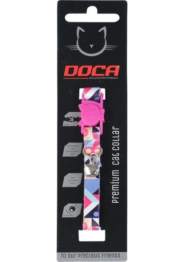 Doca Premium Geometry Desenli Kedi Boyun Tasması