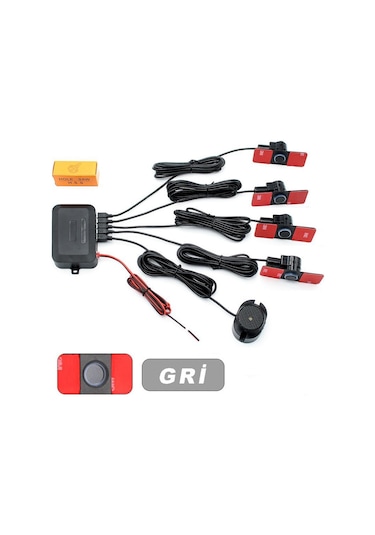 Gpr Park Sensörü Ses İkazlı Lens Görünümlü Yeni Nesil Gri