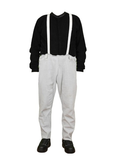 Kaynakçı Pantolonu Askılı Standartlara Uygun - Gri