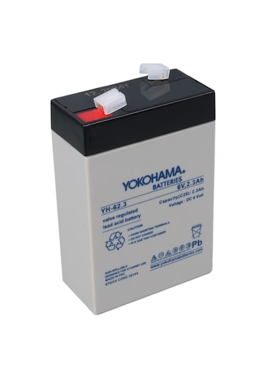 Yokohama Yh-62.3 6 Volt - 2.3 Amper Akü 90x43x38 Mm