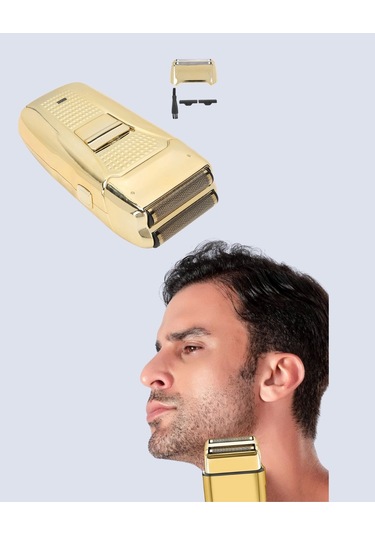 Altın Kaplama Kablolu Erkek Tıraş Makinesi Favori Aparatlı