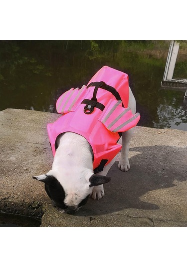 Suntek Saplı Köpek Can Yeleği Plaj Botla Gül-kırmızı-m