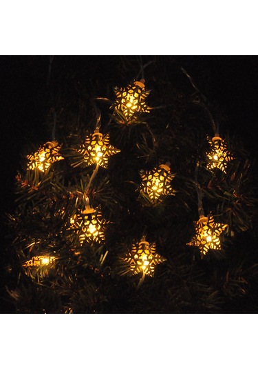 Yılbaşı Pilli Led Gün Işığı Kar Tanesi Modeli 3 Metre