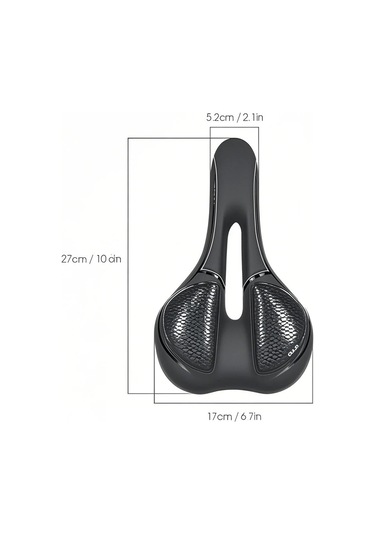 Yifomall Bisiklet Jokosu Silikonlu Konforlu Saddle, Faro Takılabilir, Dağ Bisikleti İçin, Yuvarlak Desenli Silikon Tipi Çok Renkli