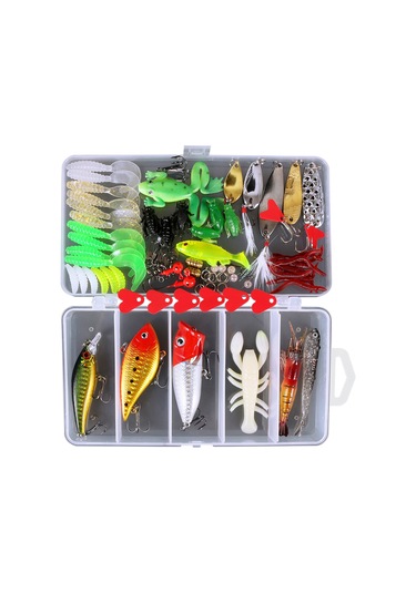 Tenfowee 78 Parça Balık Yemeği Ve İğne Aksesuar Seti - Metal Ve Plastik Malzeme, Balıkçılık Gereç Kutusu Dahil