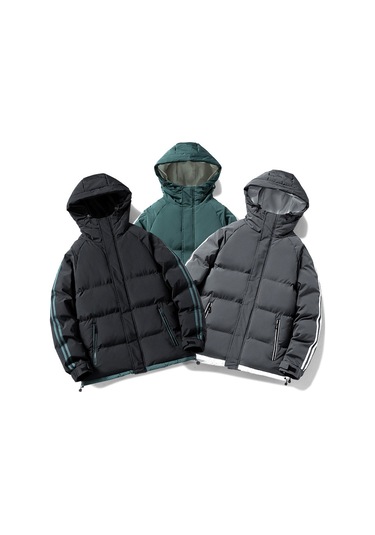 Kışlık Dar Kesim, Şık Ve Çok Yönlü Erkek Pamuklu Ceket Haki