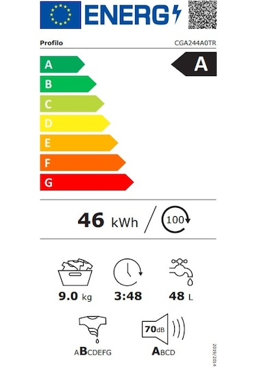Profilo CGA244A0TR 1400 Devir 9 KG Çamaşır Makinesi