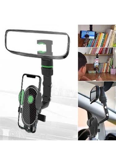 Telefon Tutucu Dikiz Aynasına Takılabilen Eklemli Tutucu