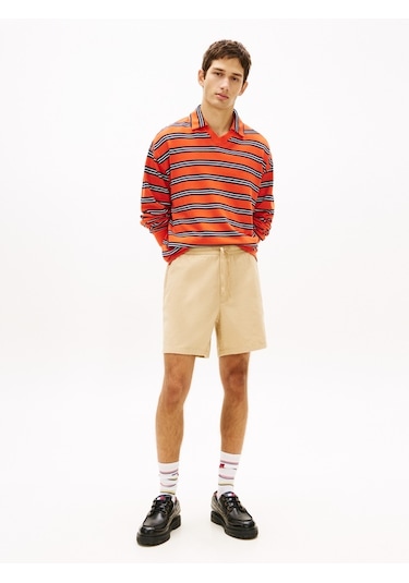 Tommy Hilfiger Tjm Lınen Blend Pull-on Short Erkek Bej Şort - Dm0dm22825