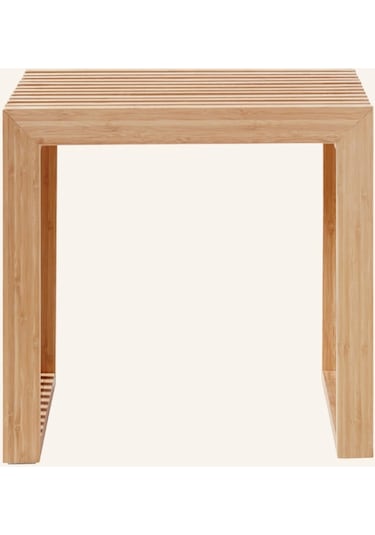 Masif Ahşap Hocker 35 X 45 Cm, Çok Amaçlı Tabure & Sehpa Iskandinav Tasarım Ceviz