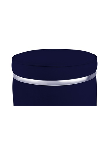 Zerafet Silver Kaplama Luxery Puf-mavi Babyface Kumaş Pofuduk Oturma Pufu&makyaj Pufu&bench