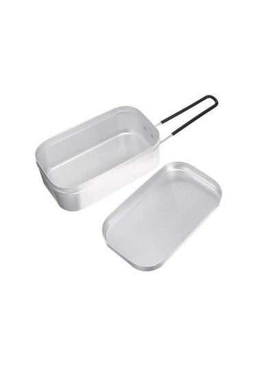 Kapaklı Gıda Konteyner Ile Alüminyum Teneke Kapalı Açık Kamp Piknik Gümüş Açık Hava Tabloları 2