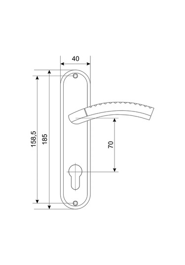 Allur Teknik Kapılar İçin Kapı Kolu 291175875