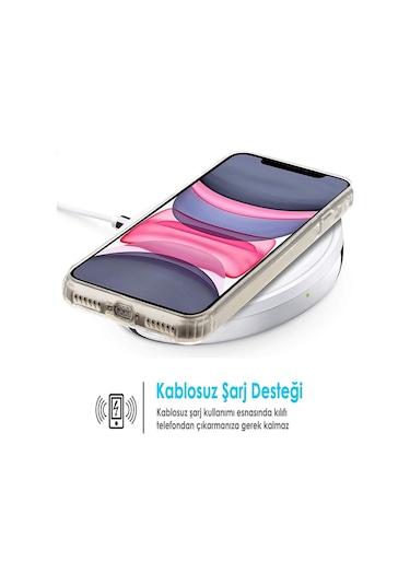 Xiaomi Redmi Note 8 Pro Kılıf Kamera Korumalı Tıpalı Şeffaf Silikon Kapak