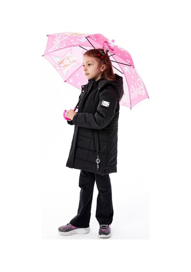 Benitto Kids Kız Çocuk Kapüşonlu Kışlık Şişme Mont 51355 Siyah