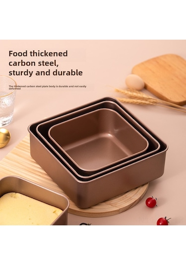 Wezone 6 İnç Profesyonel Derin Kenar Non-stick Kek Kalıbı - Pasta, Ekmek Pişirme Aleti, Dayanıklı Malzeme, Kolay Temizleme, Mükemmel Şekil Koruma Diğer