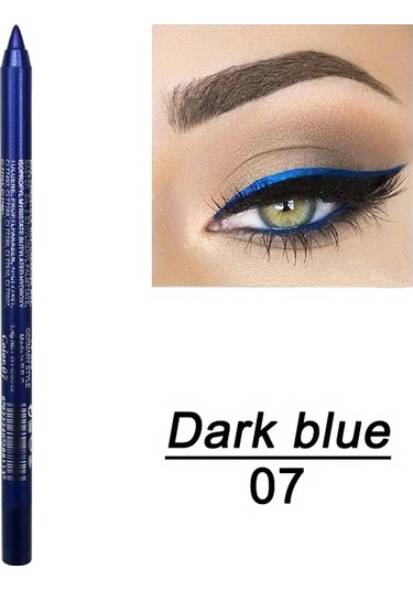 Bulaşmaya Dayanıklı Parlaklık Suya Dayanıklı Eyeliner Kalemi - Uzun Ömürlü, 07 Dark Topaz