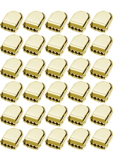 Gold Altın Renk Metal Ayakkabı Bağcık Ucu Klipsi 30 Adet