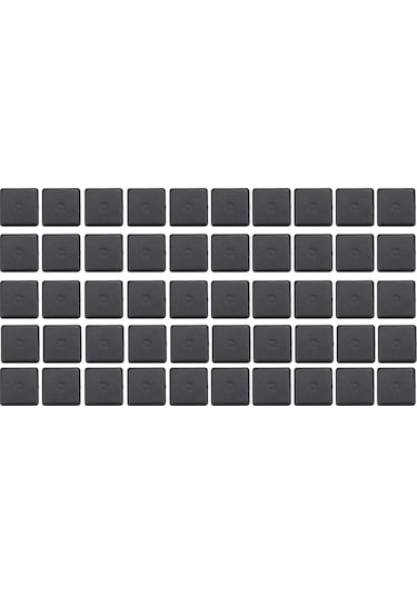 Yaozixa 50 Adet Siyah Plastik Uç Kapak, 2020/3030/4040 Standart Alüminyum Profil İçin Güvenli Ve Estetik Kaplama Siyah