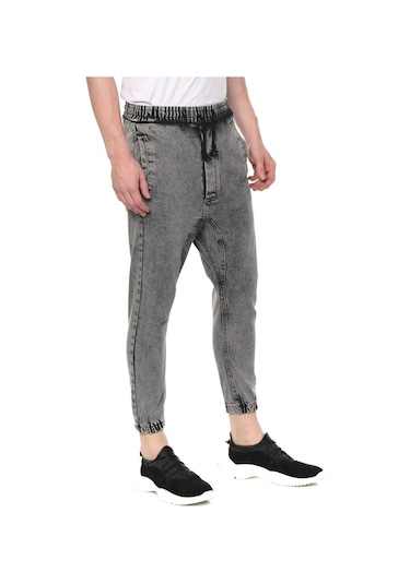 Beli Ve Paçası Lastikli Şalvar Model Erkek Kot Pantolon