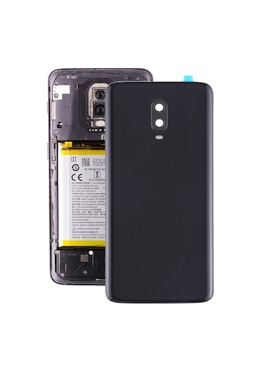 Cbtx Oneplus Uyumlu 6t Kamera Lensli Pil Arka Kapağı Jet Siyahı