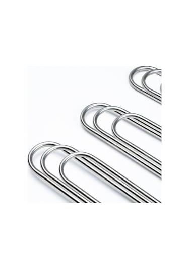 Arvale 6 Adet Metal Pantolon Eşarp Askısı 5 Katlı 6 Adet Askı
