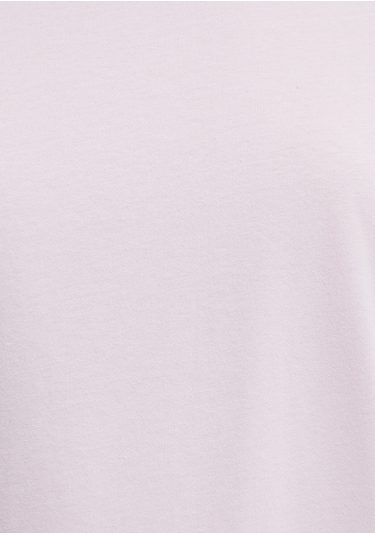 Mavi - Bisiklet Yaka Pembe Basic Tişört 1600955-89200 Pembe