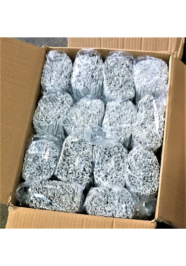 Pvc Kaplı Bağ Teli, Torba Teli, Klips Beyaz 9 Cm'lik/kg