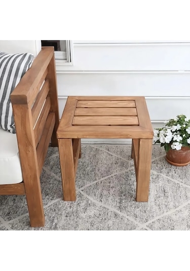 Ahşap Bahçe Sehpası 2094 Kahve