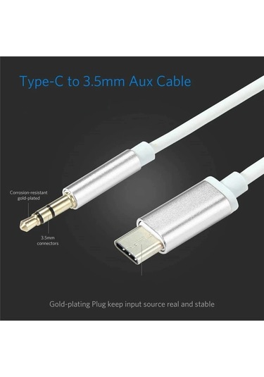 Tonex AX-04 Type-C to 3.5mm Aux Audio Ses Kablosu