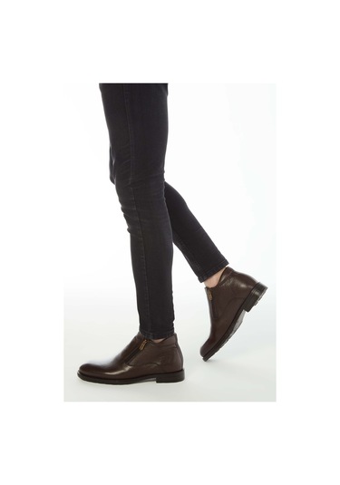 Tamer Tanca Erkek Hakiki Deri Kahverengi Floter Klasik Bot 285 1074kb Erk Bot Kahve Floter