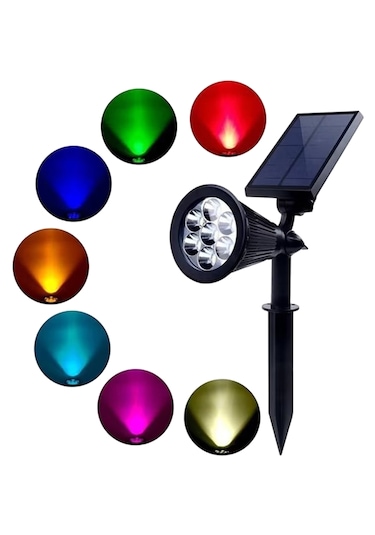 Greentech Güneş Enerjili Renk Değiştiren 7 Ledli Bahçe Aydınlatma / GT-SL04