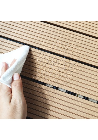 Sones Açık Hava Plastik Ahşap Su Geçirmez Korozyon Önleyici Ekleme Zemin Çay Rengi Diğer