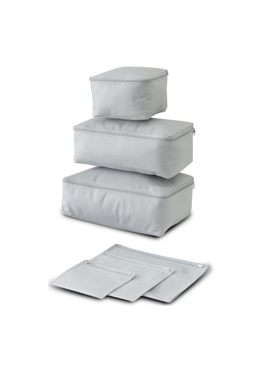 Vedsey Valiz Düzenleyici Set 6'lı Set Gri