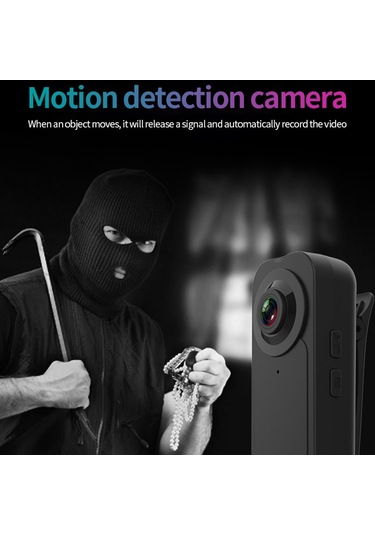 Gajeena Siyah Outdoor Bisiklet Kamera - 1080p Geniş Açı Kaydedici, Fotoğraf-video-kayıt, Sırt Klembi, Dahili Batarya