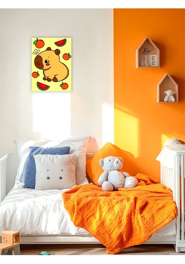 Skola Talantov Çocuklar İçin Kapibara Ve Meyveler Sayılarla Boyama, 21 X 15 Cm 227374739