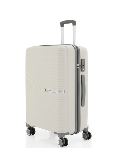 Mçs Polipropilen 3lü Valiz Seti Orta & Kabin & Makyaj V374 S24sy1000080-set 00424 Kemik/gri Kemik - Gri