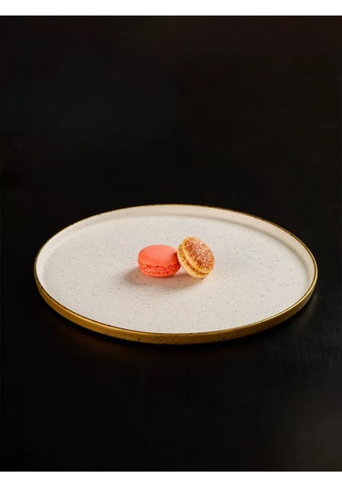 Magistro Poursephona Seramik Kenarlı Yaprak Tepsisi, Çapı 27,5 Cm 197504265 Bej