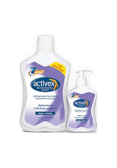Activex Sıvı Sabun Hassas 1 L + 300 ML