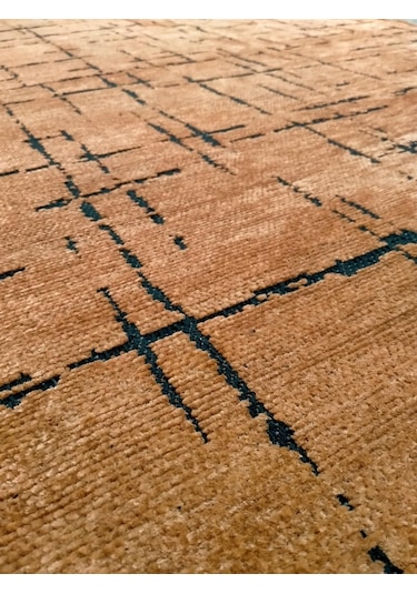 Çam Halı Bodrum Bdr 118 Kiremit Özel Latex Kaymaz Tabanlı Kilim