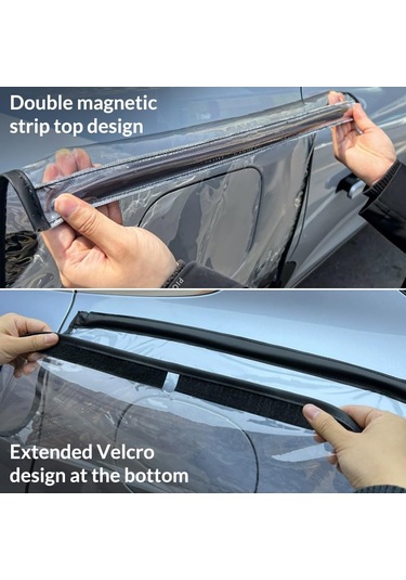 Elektrikli Araç Şarj Portu Manyetik Koruyucu Kılıf Yağmur, Kar Ve Toz Koruması Klasik Düz Yağmur Kılıfı Siyah