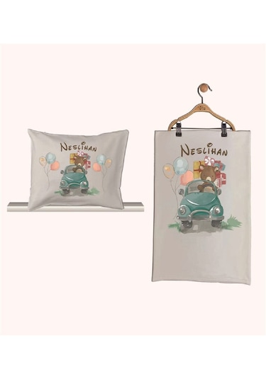 Pia Baby Gl 1935-02 İsme Özel Beşli Tulum Set Krem