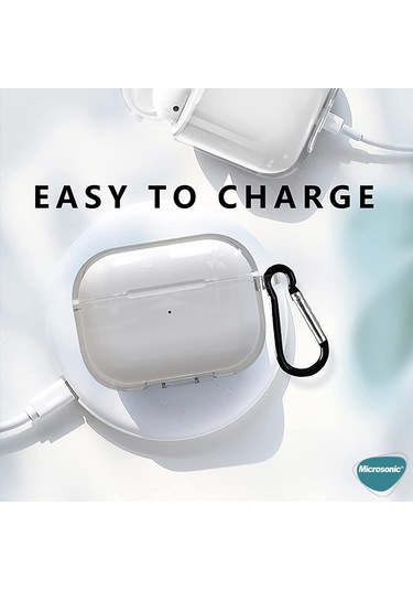 Microsonic Aipods Uyumlu 4 Kılıf Transparent Clear Soft Şeffaf